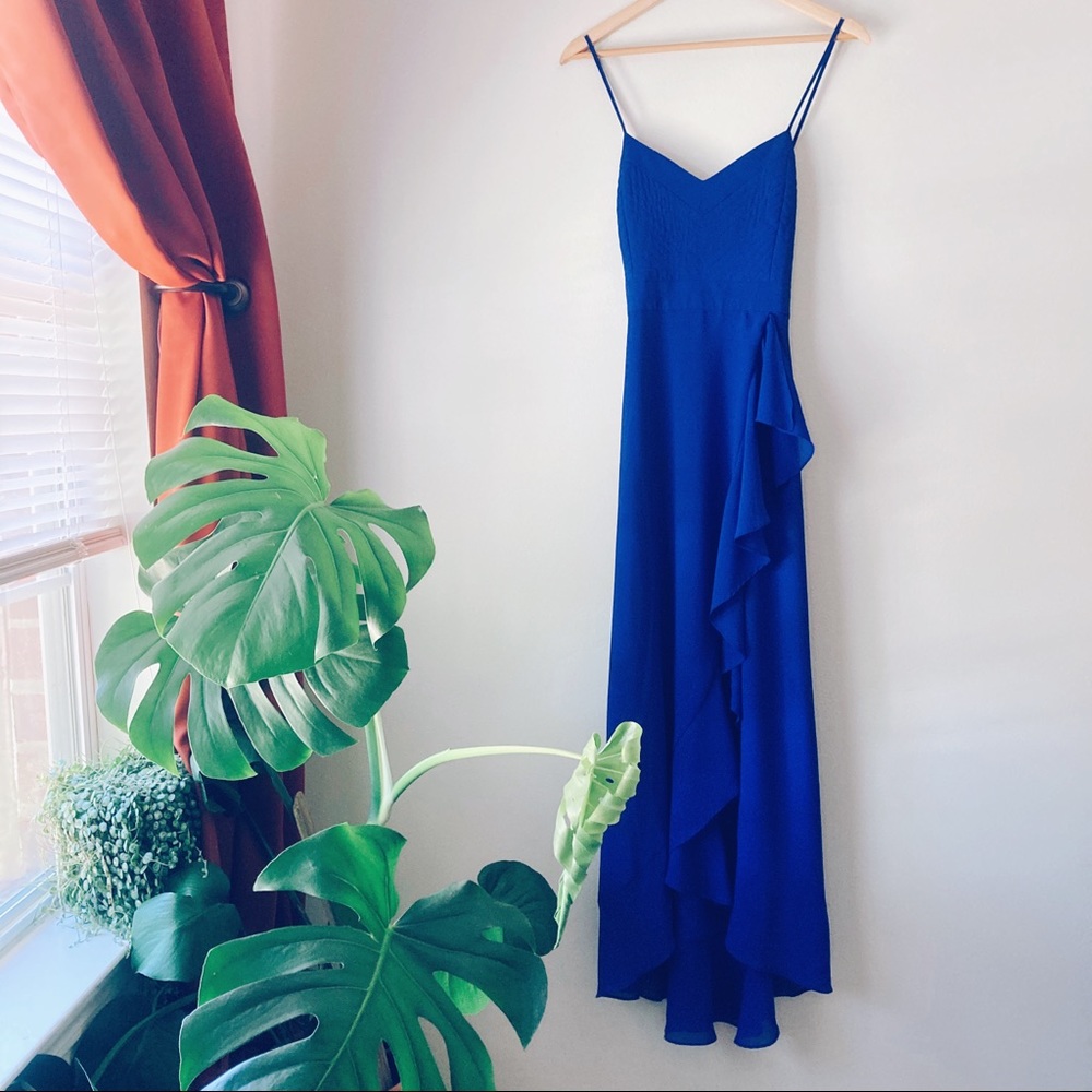 Blue formal gown